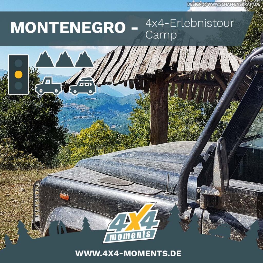MONTENEGRO "4x4-Erlebnistour" Camp: 20.09. - 25.09.2026