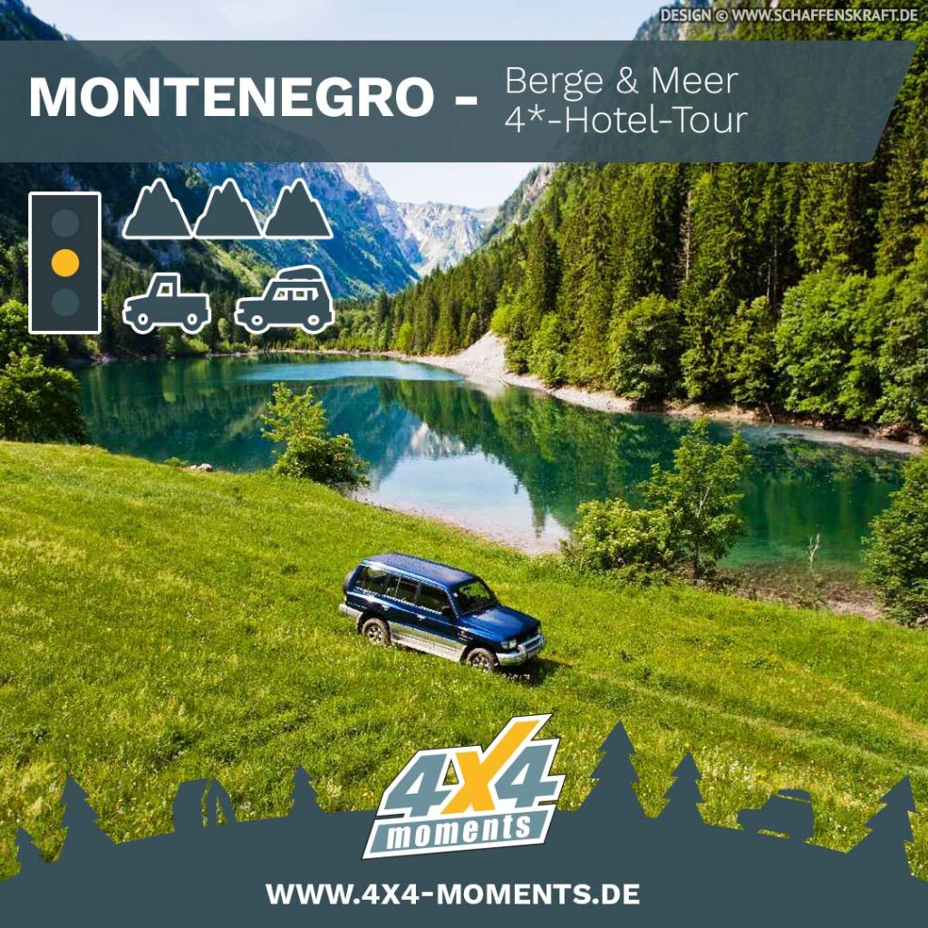 MONTENEGRO "Berge & Meer" 4*-Hotel-Tour: 10.05. - 15.05.2026